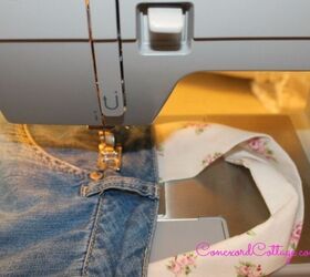 how to make a ruffled tote bag out of a jean skirt, crafts, repurposing upcycling