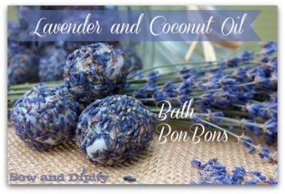 bath bonbons lavender coconut oil diy, crafts