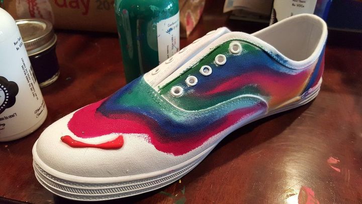colorful kicks using unicorn spit
