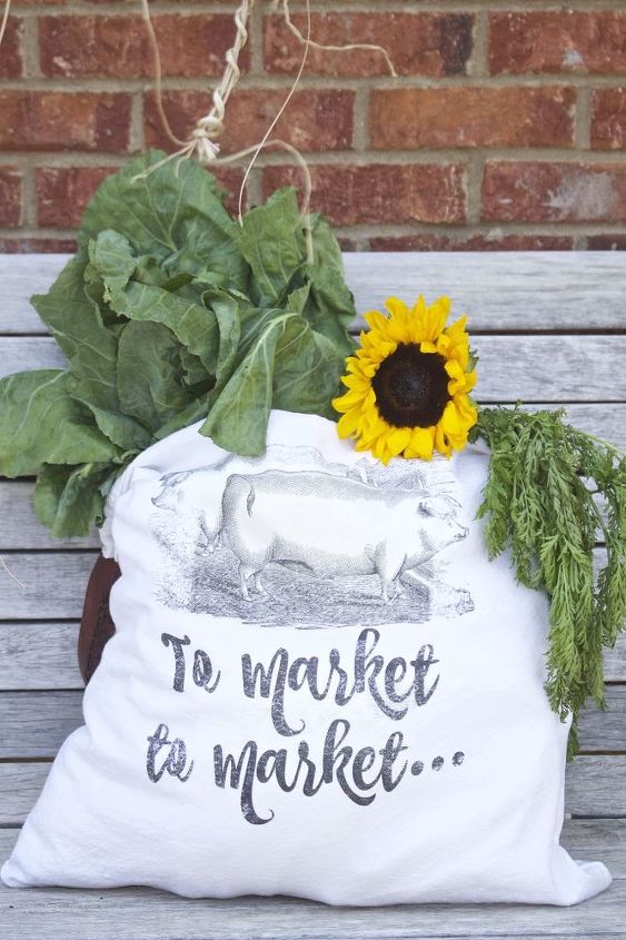 farmer s market bags made from drop cloth, crafts, reupholster