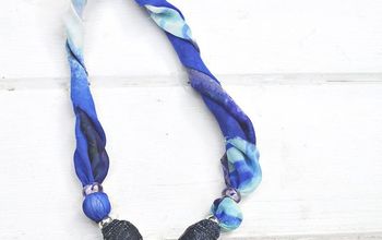 Upcycled Scarf and Denim Jewelry
