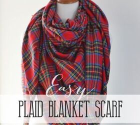 Easy No Sew DIY Blanket Scarf Upstyle