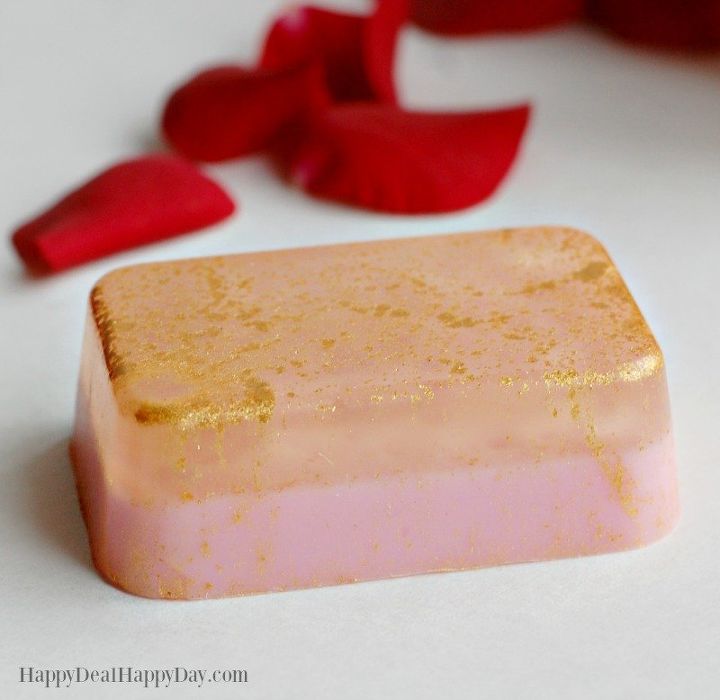 easy melt pour rose scented soap with glycerin goats milk, cleaning tips, flowers, gardening