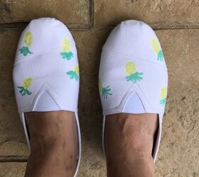 DIY Pineapple Shoes
