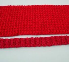 little red ridding hood pocket crochet scarf