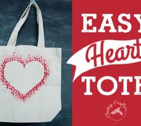 How to Make a Heart Tote Bag With a Pencil Eraser.