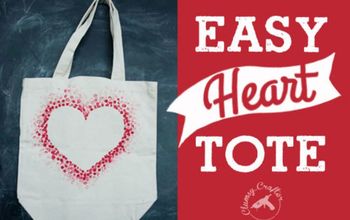 How to Make a Heart Tote Bag With a Pencil Eraser.
