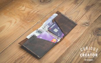 Slim + Simple Leather Wallet - DIY Curious Creator
