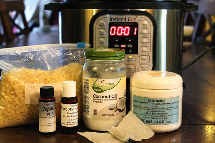 chamomile hard lotion in the instant pot