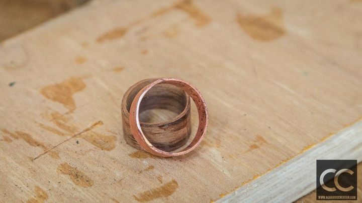 copper wood rings