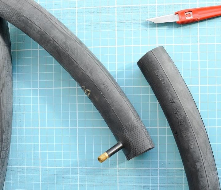 inner bicycle tube into a wallet
