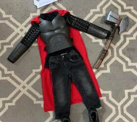 Diy Kid S Thor Costume Using Dollar Tree Props Part2 Armor Clothes Upstyle