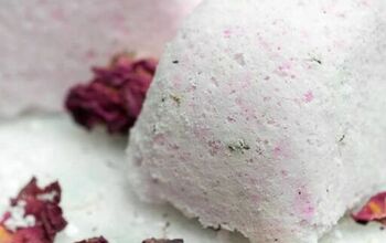 DIY Valentine's Day Inspired Rose Bath Cubes