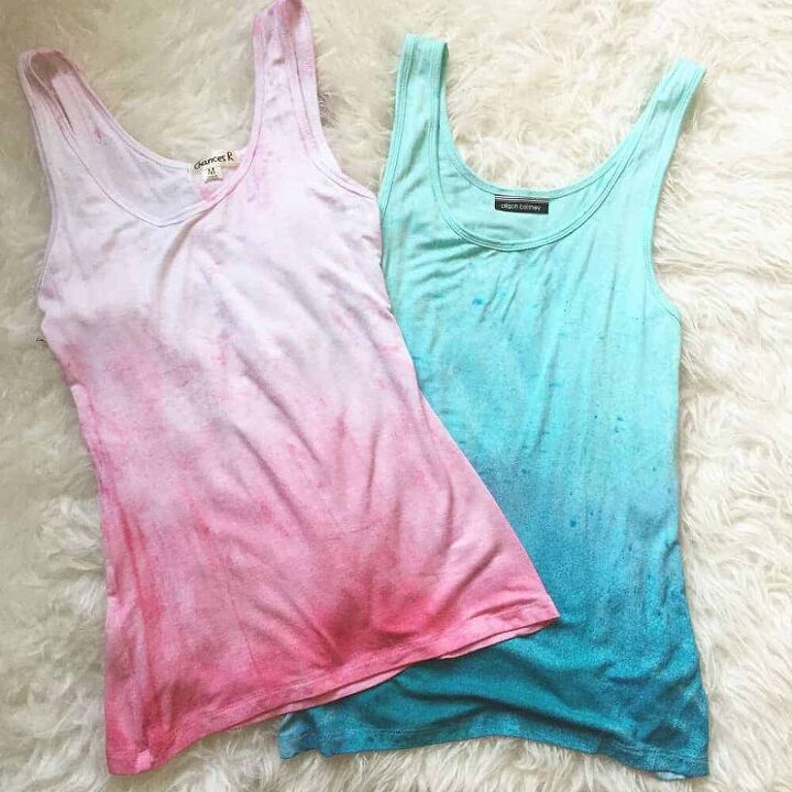how to make a cute and easy diy dip dyed ombre shirt