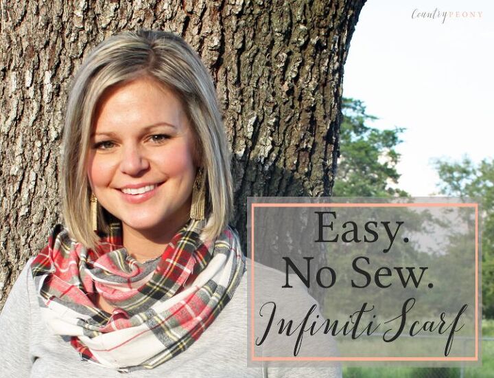 easy no sew fall infiniti scarf
