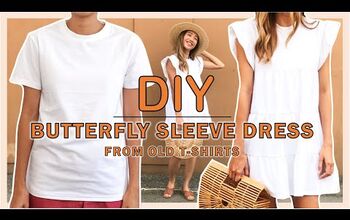 Create the Cutest DIY Babydoll Butterfly Sleeve Dress From T-Shirts