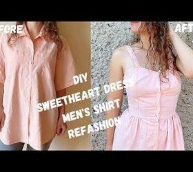 Make a Dress From a Men's Shirt With This Fun Thrift Flip