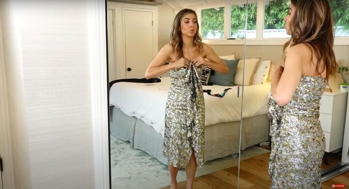 no sew sequin dress DIY No-Sew Sequin Dress Tutorial