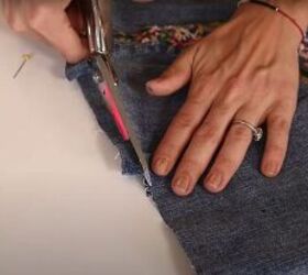 no sewing needed for this diy denim skirt, Even It Out