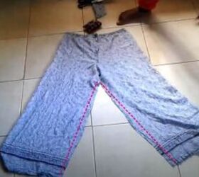 how to make palazzo pants, Sew the Legs