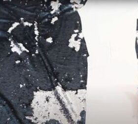 up your style with these diy sequin distressed jeans, Cut Out the Fabric