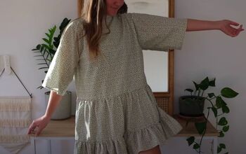 Use a T-Shirt as a Template for This Cute Gathered Tier Dress