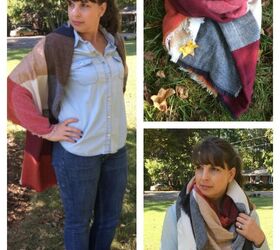five ways to wear a blanket scarf