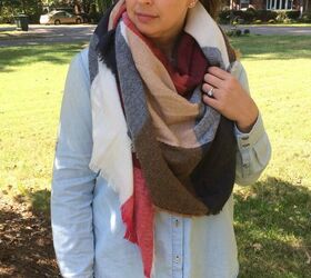 five ways to wear a blanket scarf
