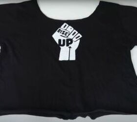 shirt upcycle ideas, How to crop a t shirt
