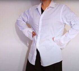 four ways to refashion a thrifted mens shirt, men s shirt upcycle