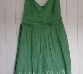 recycling an old but pretty dress into a super cute top