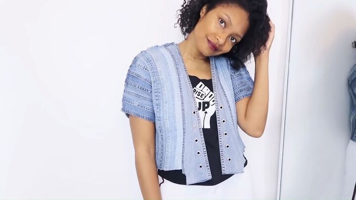 6 upcycle hacks to take your denim jackets to the next level, DIY upcycled denim jacket from scratch