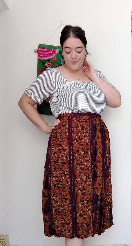 that upstyled 70 s skirt