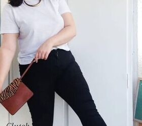 5 ways to wear a white tee and black jeans