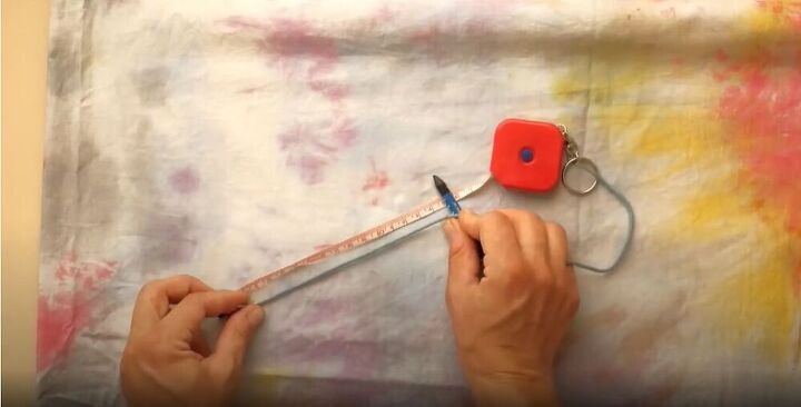 learn how to turn an old bed sheet into a fun and flowy peplum skirt, DIY peplum skirt