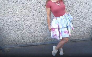 Learn How to Turn an Old Bed Sheet Into a Fun and Flowy Peplum Skirt