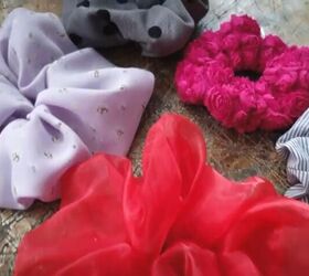 how to make your own scrunchies and bows, DIY hair scrunchies