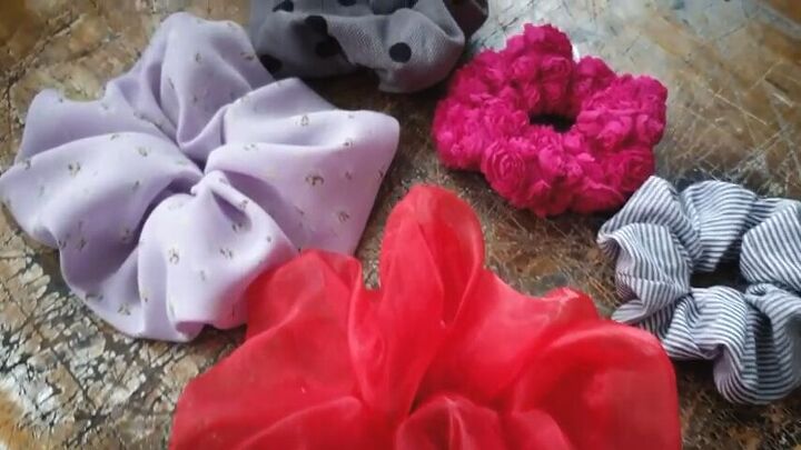how to make your own scrunchies and bows, DIY hair scrunchies