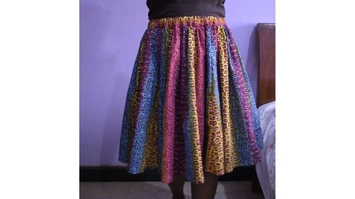 make your own diy gathered skirt with elastic waistband, gathered skirt with elastic waistband