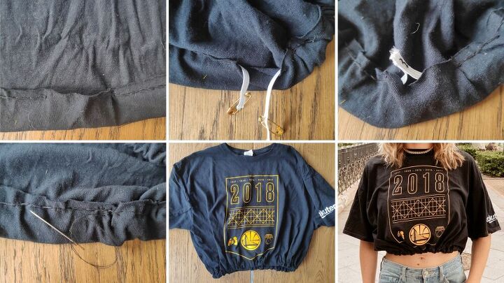 three easy ways to upcycle a basic tee no sewing machine required