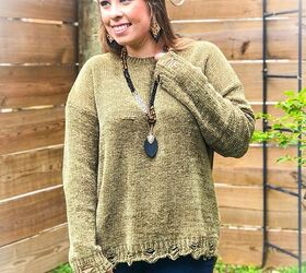 10 cozy knits perfect for fall, Distressed fall sweater