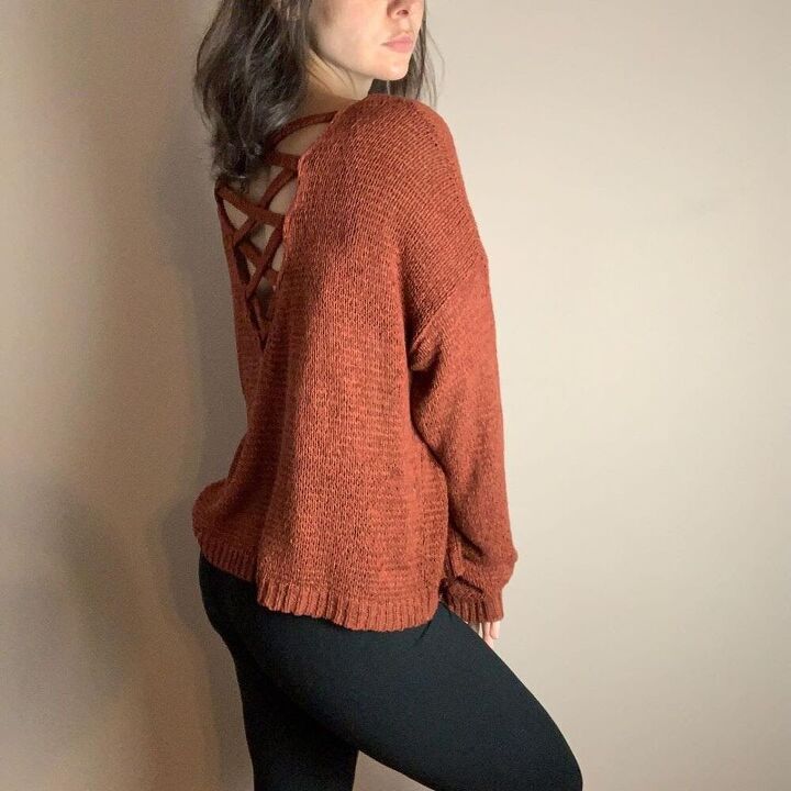 10 cozy knits perfect for fall, Open back sweater