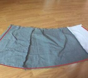 make your own super cool reversible wrap skirt with this easy tutorial, Sew the pieces together