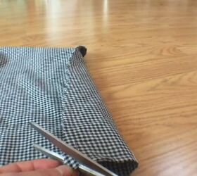 make your own super cool reversible wrap skirt with this easy tutorial, Cut off the excess