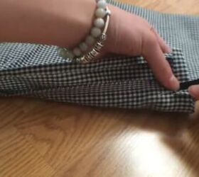 make your own super cool reversible wrap skirt with this easy tutorial, Insert your ribbon