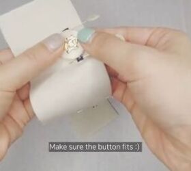 learn how to create a buttonhole with this simple tutorial, Insert your button
