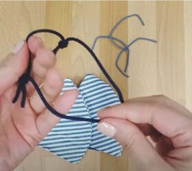 how to diy 3 clever elastic earloop substitutes for your face mask, Tie the hair ties