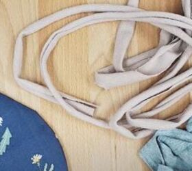 how to diy 3 clever elastic earloop substitutes for your face mask, Use T shirt strips