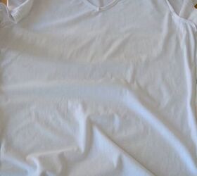 upcycle a boring t shirt into a cool modern one with this tutorial, easy DIY t shirt
