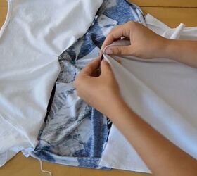 upcycle a boring t shirt into a cool modern one with this tutorial, Arrange your bandana